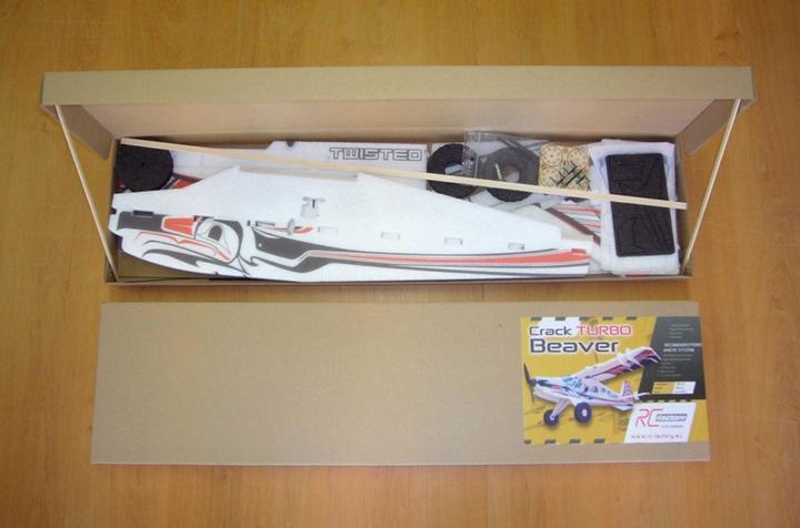 Image du produit RC Factory crack turbo beaver rouge combo avec pulsar en kit epp robuste ( )