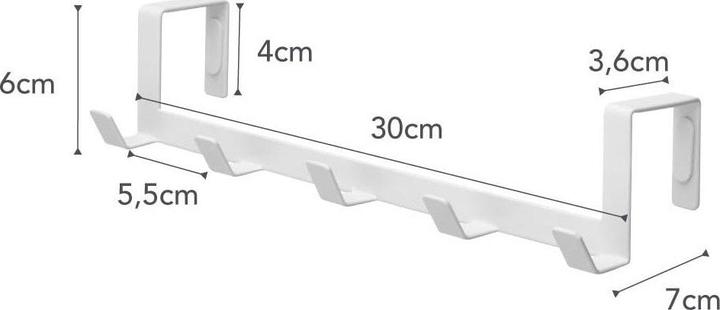Actual product image Yamazaki SMART door hook strip