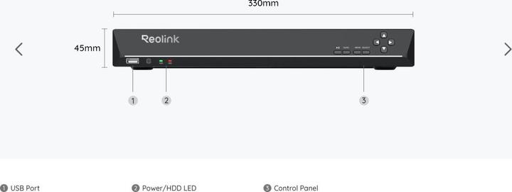 Actual product image Reolink NVS36 36- NVR de canal (Network Video Recorder (NVR))