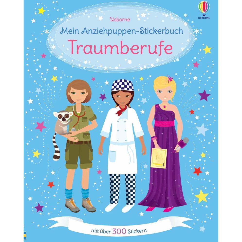 Usborne Publishing, Sticker, Mein Anziehpuppen-Stickerbuch: Traumberufe