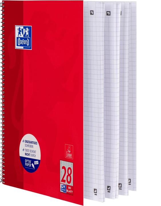 Produktbild Oxford SCHOOL - Collegeblock (A4, Kariert, Weicher Einband)