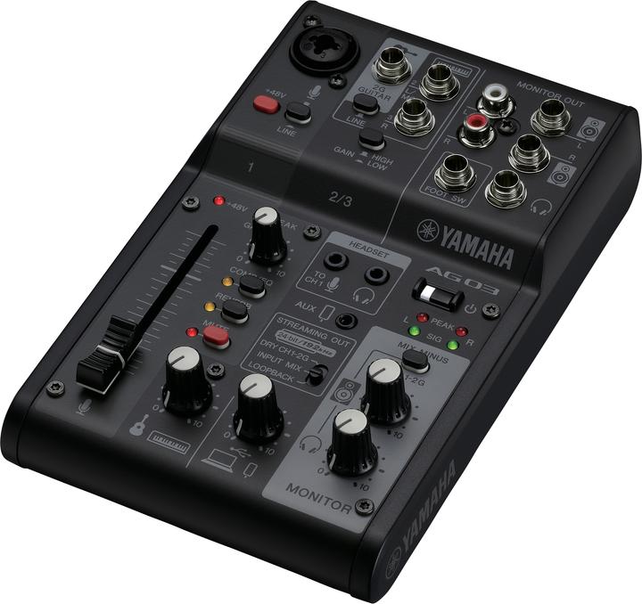 Actual product image Yamaha AG03MK2B (Studio- and Livemixer)