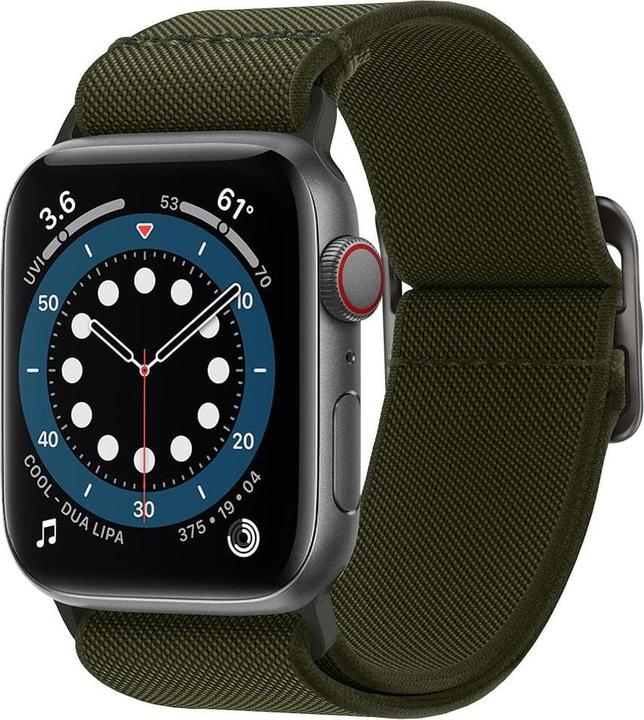 Actual product image Spigen Fit Lite Band for Apple Watch Series 42, 44, 45, 49 mm - khaki (42 mm, 44 mm, 45 mm, 49 mm, Nylon)