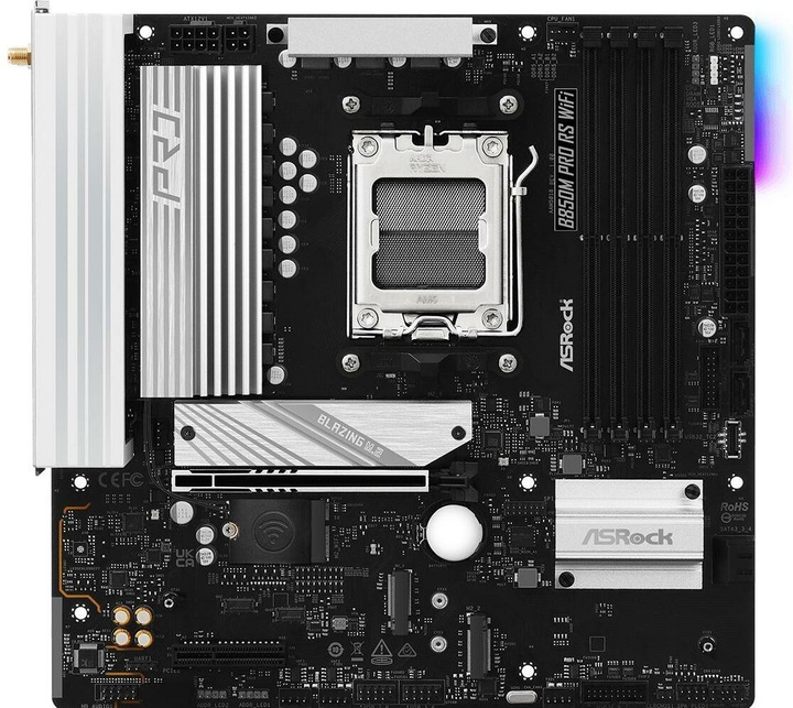 Actual product image AsRock B850M Pro RS WiFi (AM5, AMD B850, mATX)