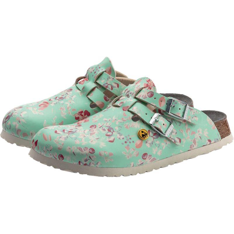 Birkenstock, Sicherheitsschuhe, Kay Flower Field Mint ESD-Sandalen (39)
