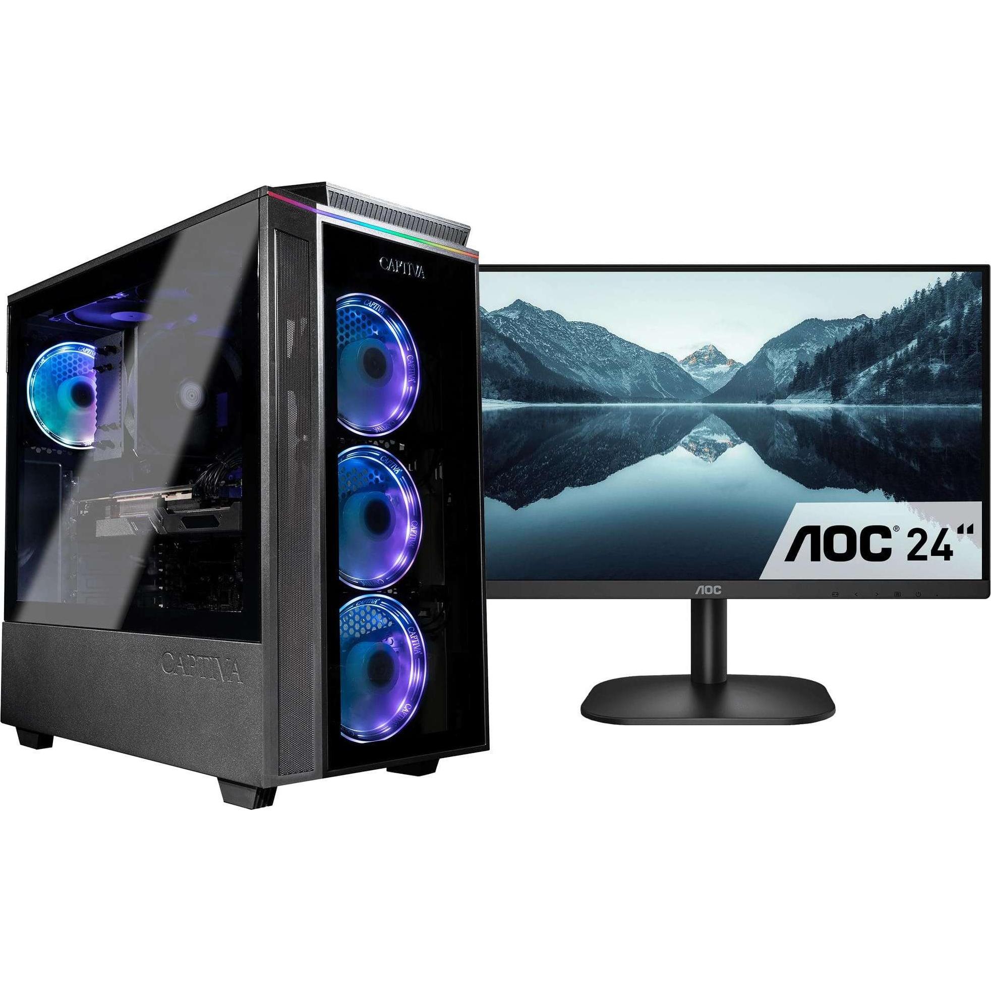 Captiva Advanced Gaming I75-606 TFT Bundle Core i5 RTX 3060 (Intel Core i5-10400F, 16 GB, 1000 GB, GeForce RTX 3060), PC...