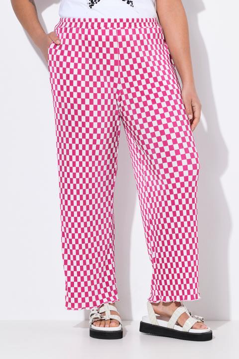 Immagine prodotto Angel of Style Hose, weites Bein, Plissee, Schachbrett-Muster (56)