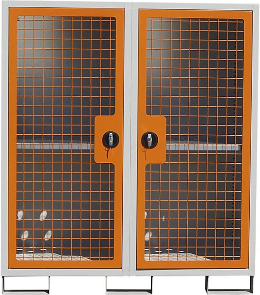 Immagine prodotto eurokraft basic Armadio per bombole di gas, a 2 ante, alt. x largh. x prof. 1550 x 1360 x 680 (136 cm, 155 cm)