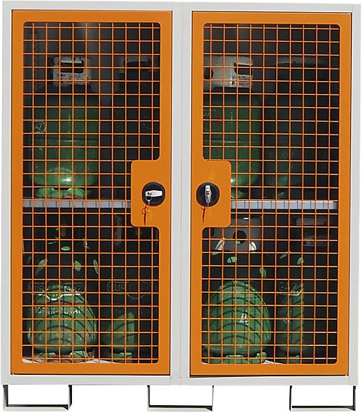 Immagine prodotto eurokraft basic Armadio per bombole di gas, a 2 ante, alt. x largh. x prof. 1550 x 1360 x 680 (136 cm, 155 cm)