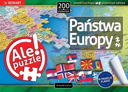 Demar Puzzle - Länder Europas (200 Teile)