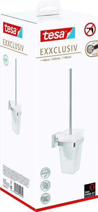 Actual product image tesa EXXCLUSIV WC brush set incl. adhesive solution without drilling