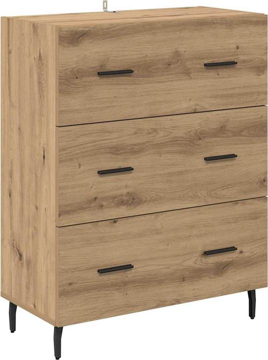 Artisan oak, Black, Brown