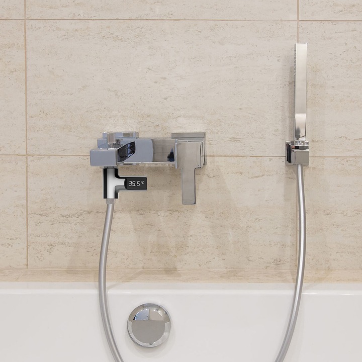 Produktbild BadeStern Batterieloses Armatur-Thermometer