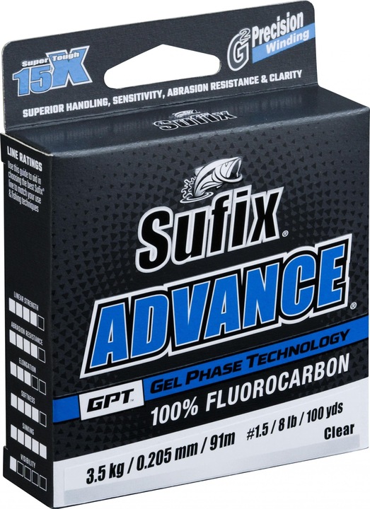 Produktbild Sufix Advance Fc Clear 40,5 (0.41 mm)