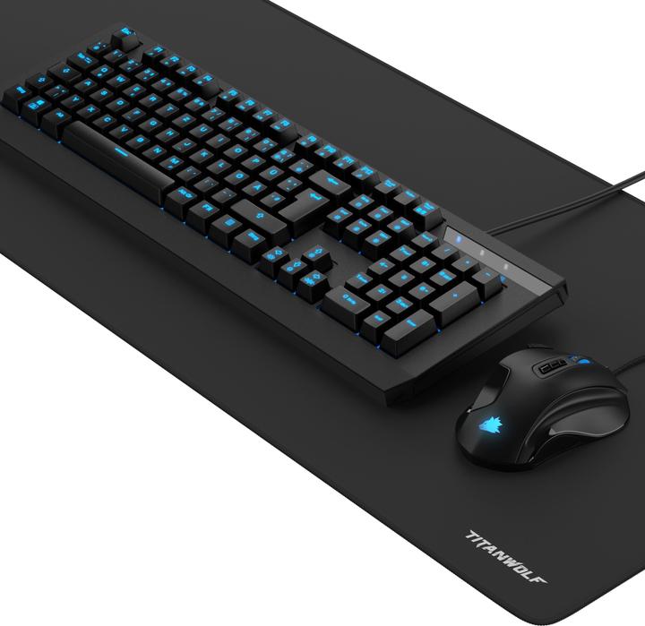 Produktbild Titanwolf Gaming Bundle Mechanische Tastatur, Maus & Mauspad (Schweiz, Kabelgebunden)