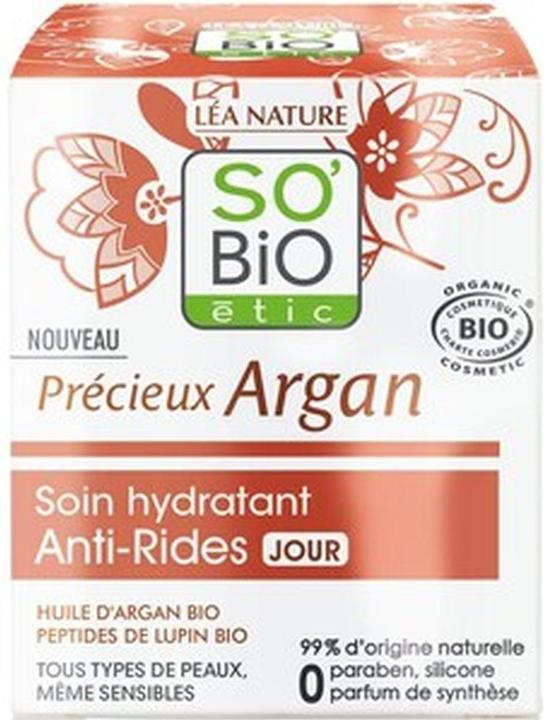 Actual product image So'bio Étic Precious Argan Cosmos Organic Anti-Wrinkle Moisturising Day Cream 50ml (50 ml, Day cream)