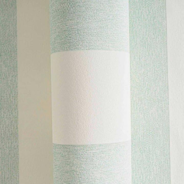 Actual product image A.S. Création Striped wallpaper green white - non-woven wallpaper (53 x 1005 cm)