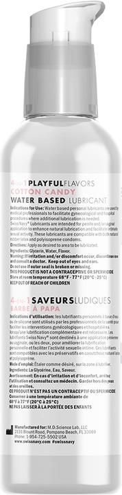 Productafbeelding Swiss Navy 4 In 1 Suikerspin - 118ml/4oz (118 ml)