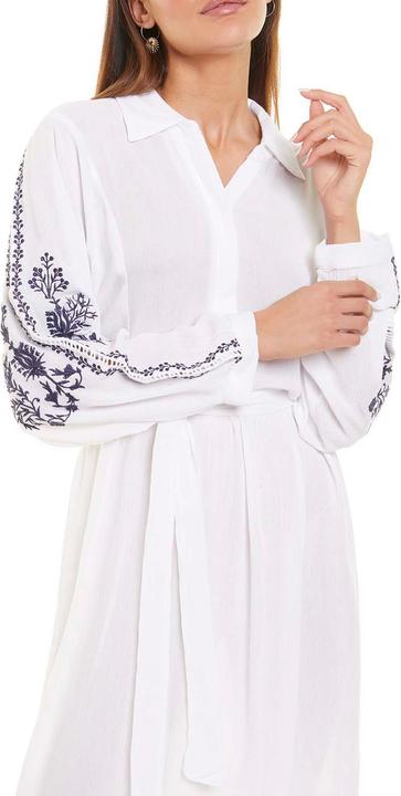 Produktbild Sellmark Mittellanges Sommerhemdkleid für Damen mit langen Ärmeln (L)