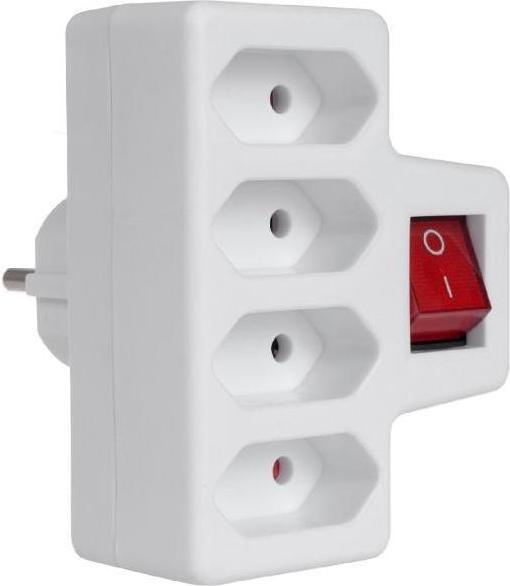 Maclean Multiple socket (4x, CEE 7/3)