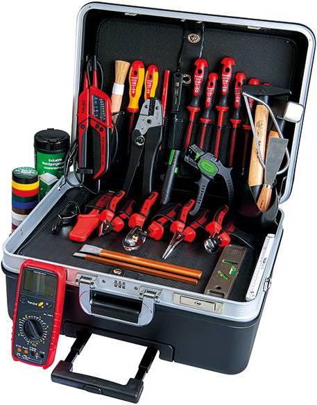 Actual product image Haupa Toolbox 33pcs Pliers Hammers Saws 220307 (33 pieces)