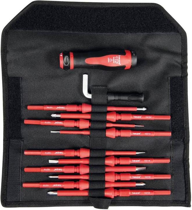 Haupa Screwdriver set 12 pcs Screwdriver 102700/PZ-1 (12 pieces)