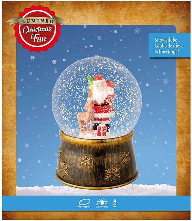 Actual product image Lumineo Father Christmas Snowball Colourful