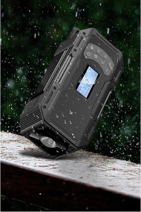 Actual product image NoName Notradio Akku/Kurbel/Solar/USB-C (FM/DAB/Licht) - Extra grosser 5000mAh Akku (DAB+, DAB, FM, Bluetooth)