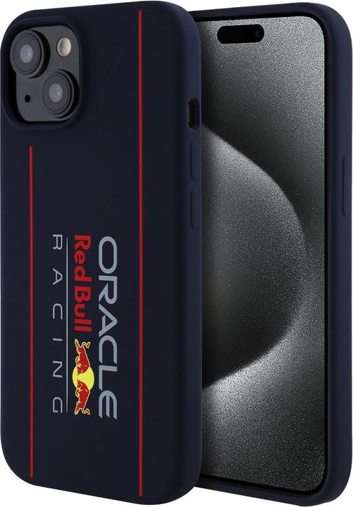 Productafbeelding Red Bull Racing - Silicone Oversize Vertical Logo MagSafe (RBHMP15S24SIOLRV) - iPhone 15 - Navy (Apple iPhone 15)