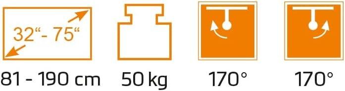 Actual product image myWall my Wall Wall Holder (Wall, 75", 50 kg)