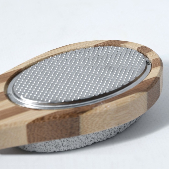 Immagine prodotto spirella Spazzola per piedi in bambù - 4 in 1 BEIGE - SPAZZOLA CORPO
