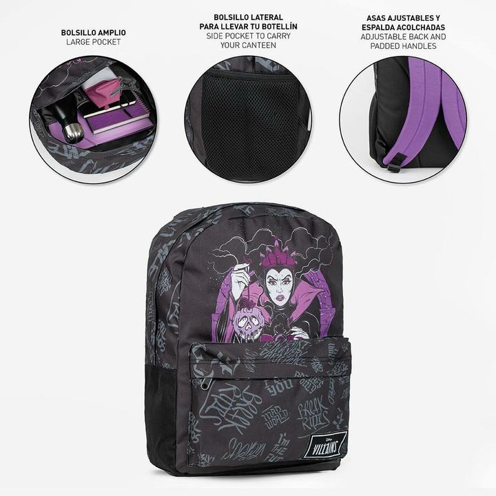 Image du produit Cerda DISNEY VILAINS - Reine Sorcière - Sac à Dos Casual - 42x12x32cm