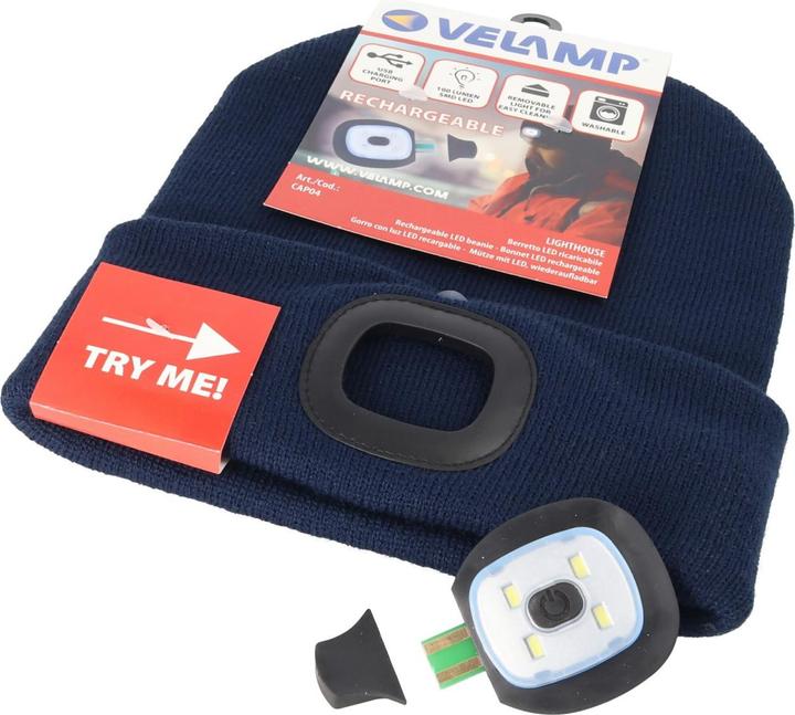 Image du produit Velamp Mütze mit LED-Frontleuchte (100 lm)