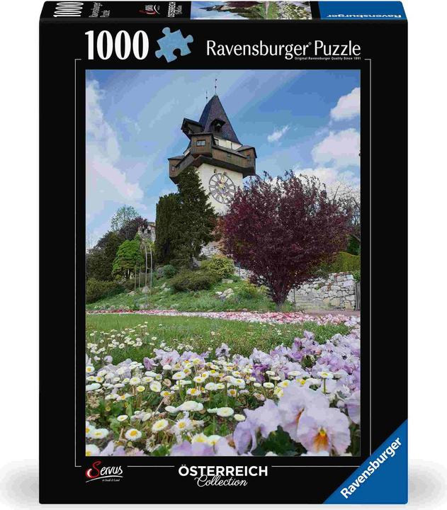 Actual product image Ravensburger Puzzle 12000611 - Clock tower in Graz - 1000 piece puzzle for adults and children from 14 (1000 pieces)