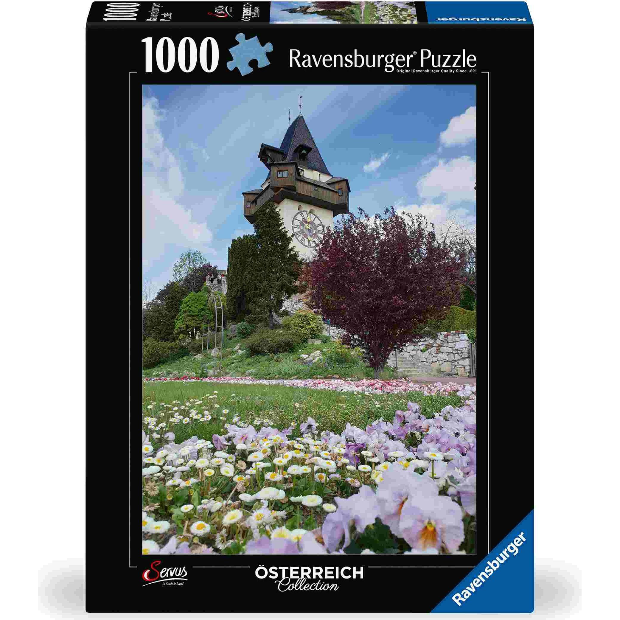 Ravensburger Puzzle 12000611 - Uhrturm in Graz - 1000 Teile Puzzle für Erwachsene und Kinder ab 14 (1000 Teile)