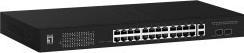 Produktbild LevelOne Switch 28x GE GEP-2841 2xGSFP 24xPo (28 Ports)