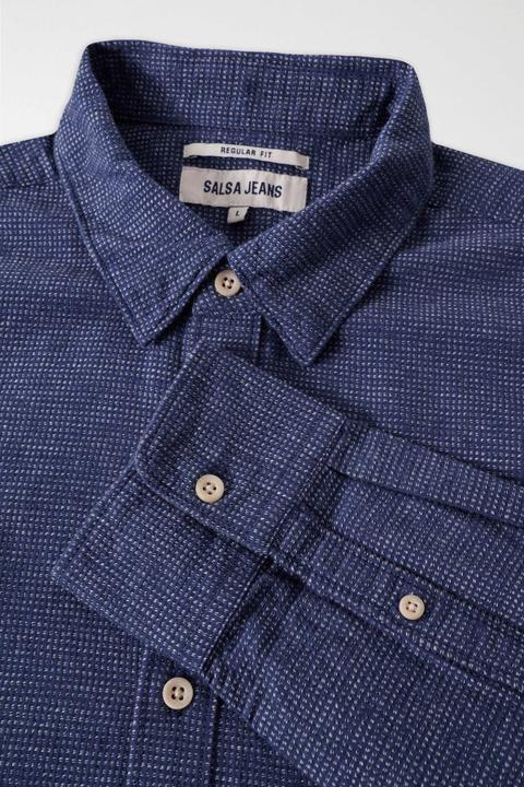 Actual product image Salsa Jeans Shirts Check Blue Shirt (M)