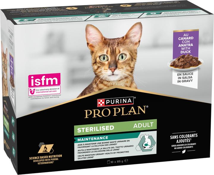 Produktbild Pro Plan Sterilised Maintenance in Sauce (Adult, 10 Stk., 850 g)