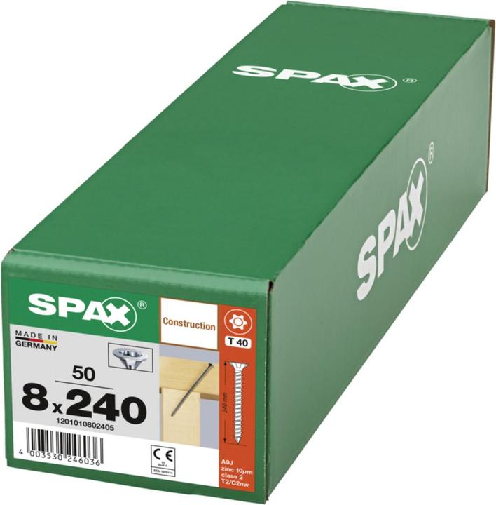 Produktbild Spax Senkmultikopf T-Star Plus T40 Vollgewinde Cut Wirox (50 Schrauben pro Stück)