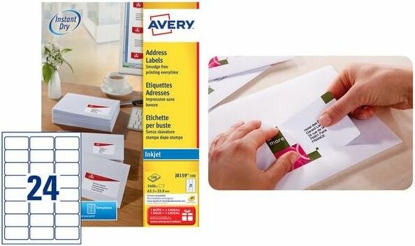 Produktbild Avery Dennison Adressetiketten