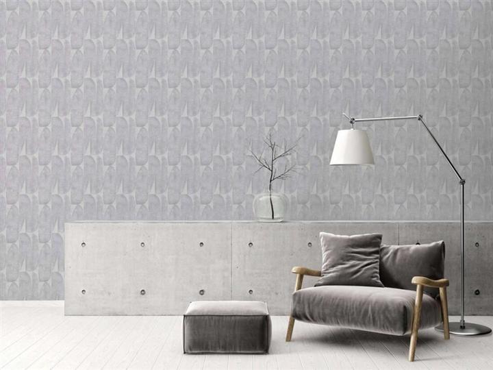 Productafbeelding AS Creation VINYL BEHANG VLIES BASIS 396582 GRIJS BLADEREN (12)
