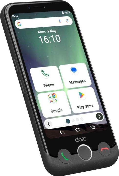 Actual product image Doro Aurora A10 (64 GB, Graphite, 4.50", Dual SIM, 4G)