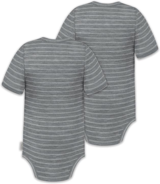 Actual product image Normani Set of 2 baby merino short-sleeved body "Tihoi" - 9309 (62)