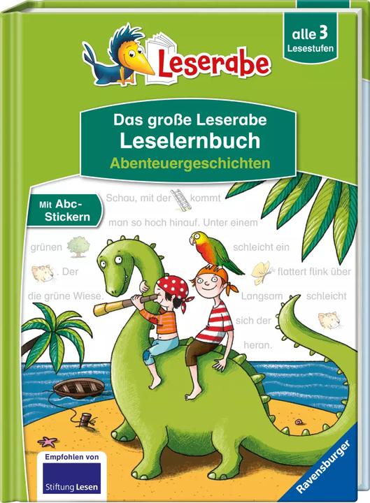 Actual product image Ravensburger Das grosse Leserabe Leselernbuch: Adventure stories - Leserabe from grade 1 - first reading book (German, Ingrid Uebe, Martin Lenz, Manfred May, Martin Klein, Jörg Hartmann)