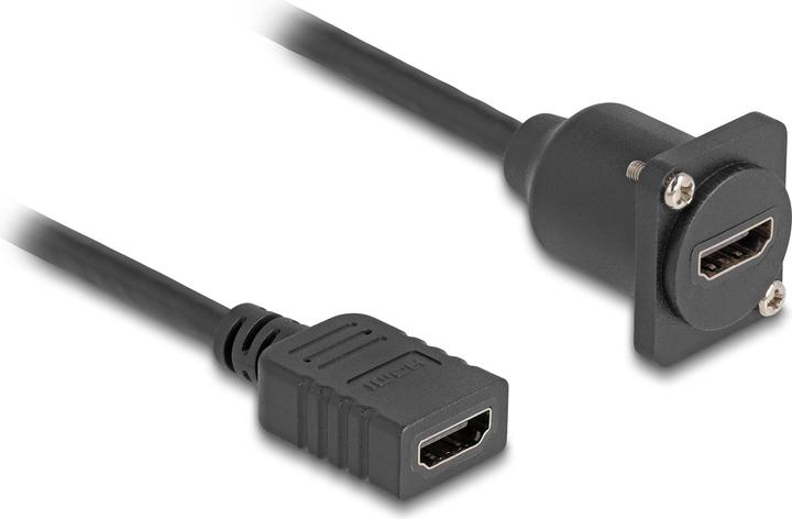 Image du produit Delock Câble HDMI type D femelle à femelle noir 20 cm (0.20 m)