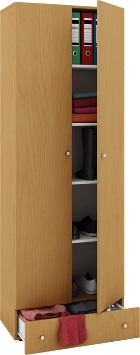 Actual product image VCM my office Vandol Filing Cabinet beech 4 shelves 70.0 x 40.0 x 198.0 cm (70 x 40 x 196 cm)