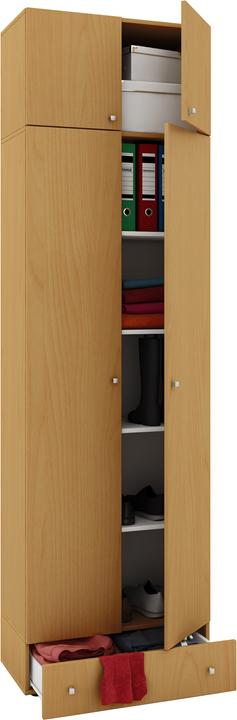 Produktbild VCM Holz Mehrzweckschrank Serie Vandol mit Drehtüren (70 x 40 x 238 cm)