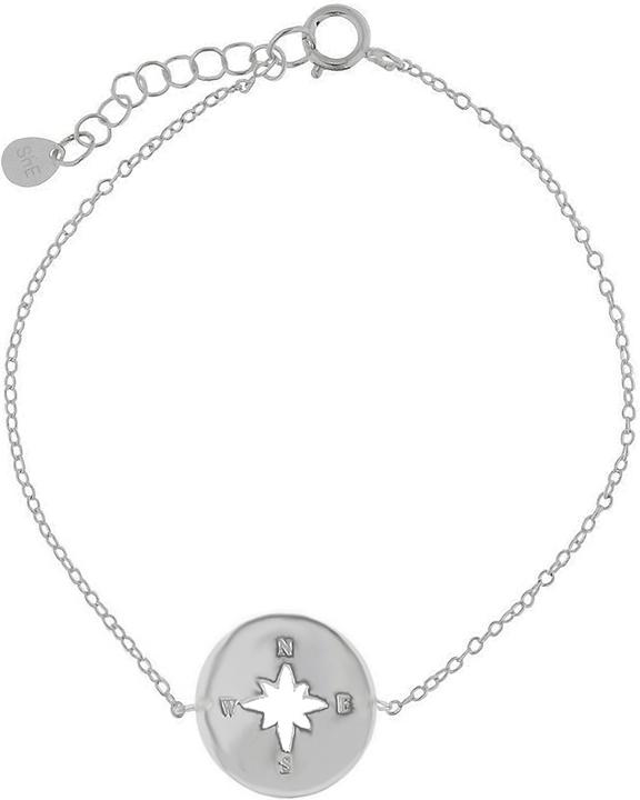 Produktbild Leyda Armkette Kompass (18.50 cm, Silber 925)