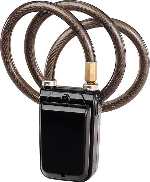 Actual product image Semptec App-controlled cable lock, Bluetooth, alarm for bike, door and more.