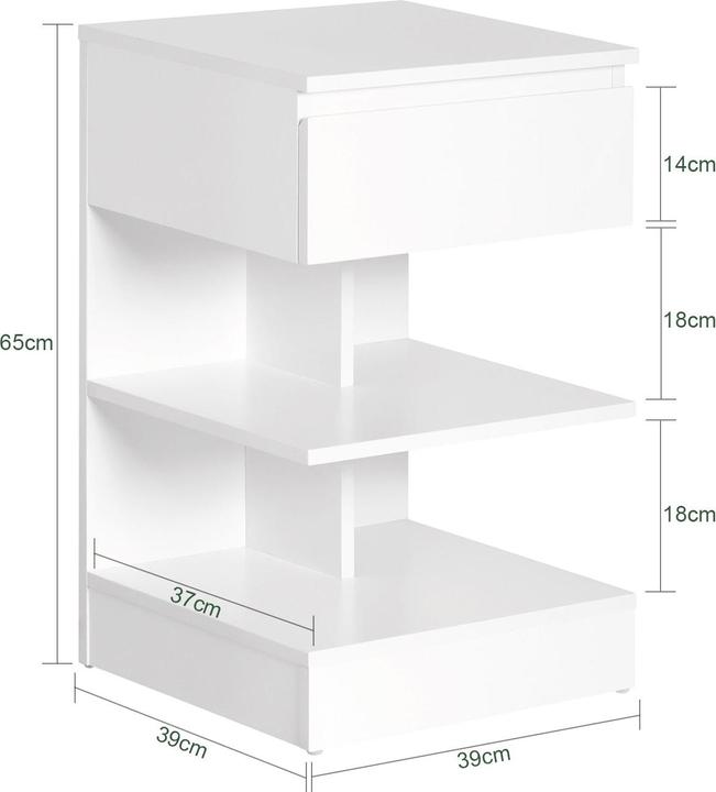 Actual product image SoBuy Bedside table